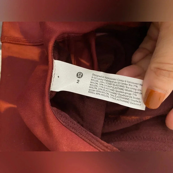 Lululemon new wunder train energy longline bra size 2 - Picture 9 of 13